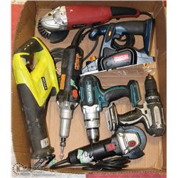 LARGE FLAT OF HAND TOOLS