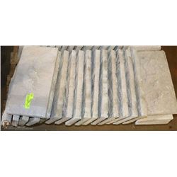 LOT OF 20 CONCRETE STEPPING STONES  8"X16"