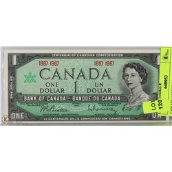 CANADIAN UNC CENTENNIAL $1.00 BILL