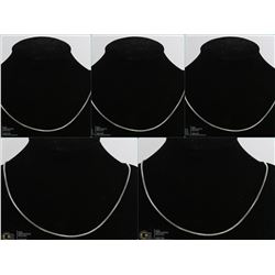 PACK OF 5 NEW 22" ROPE CHAINS