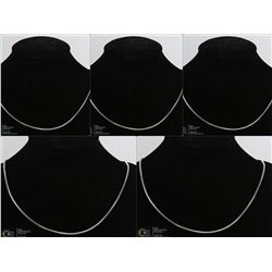 PACK OF 5 NEW 22" ROPE CHAINS