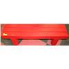 Image 1 : RED BACKLESS BENCH