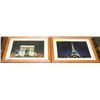 Image 1 : 2 FRAMED PARIS MONUMENTS PICTURES INCL EIFFEL