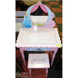 CINDERELLA VANITY AND STOOL