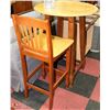 Image 1 : SOLID WOOD BAR TABLE AND A CHAIR