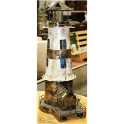 METAL LIGHTHOUSE LAMP