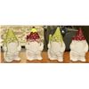 Image 1 : CERAMIC GNOME PARTY OF FOUR