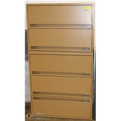 5 DRAWER LATERAL FILE CABINET 67X36X18