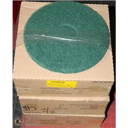 3 CASES OF GREEN 12" SCOTCH BRITE DISCS
