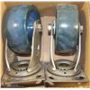 Image 1 : PAIR OF 5" HEAVY-DUTY SWIVEL CASTORS