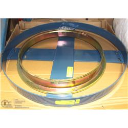 2 LARGE METAL RINGS, 24" & 16"