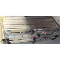 A PAIR OF ALUMINUM MASTERCRAFT STEP BENCHES