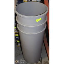 LOT OF THREE 14" CIRCULAR BINS