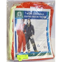 PUT-IT-ON HI-VIS WORK COVERALLS SIZE:46