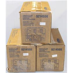 LOT OF 3 K-C PRO HAND-CARE DISPENSERS