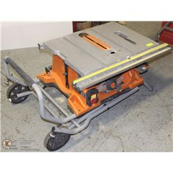 RIGID PORTABLE TABLESAW W/ STAND