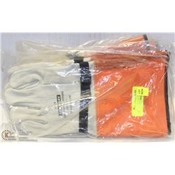 2 PAIRS OF SALSIBURY LEATHER WELDING GAUNTLETS