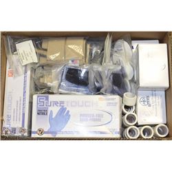 BOX OF NITRILE GLOVES, MEDICAL SUPPLIES, SAFETY
