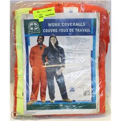 PUT IT ON HI VIS WORK COVERALLS