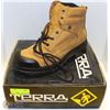 Image 1 : TERA SIZE 12 HIGH TOP LEATHER WORK BOOTS