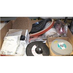 FLAT OF ASST ABRASIVE DISCS AND PADS