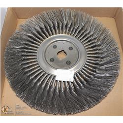 LARGE ABRASIVE STEEL WIRE WHEEL 14.5 X 1-1/4