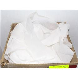 BOX OF DISPOSABLE NYLON MESH APRONS