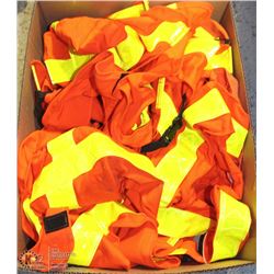 8 WESTEX HI VIS WORK VESTS