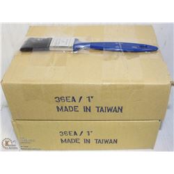 LOT OF 72 NEW  1" PAINT BRUSHES