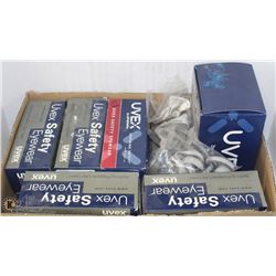 FLAT OF UVEX SAFETY EYEWEAR & LENS CLEANER TOWELS