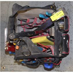 HUSKY CARRY-ALONG TOOLBAG FILLED WITH TOOLS