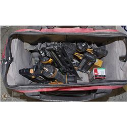 HUSKY TOOL BAG FILLED W/ 5 ASST BOSTITCH NAILERS