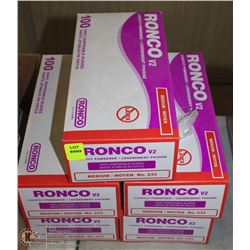LOT OF 5 RONCO MED DISPOSABLE GLOVES