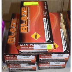 LOT OF 500 GLAZE NITRILE POWDER FREE GLOVES
