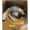 Image 1 : LARGE BOX FULL OF ASST HOSES W/ CONNECTORS