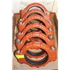 Image 1 : LOT OF SIX 6" PIPELINE SEALING CLASPS