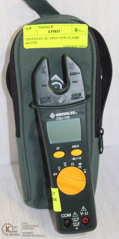 GREENLEE AC OPEN JAW CLAMP METER