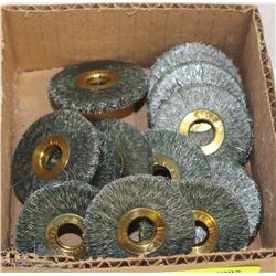 LOT OF 12 STEEL WIRE 2" DISCS