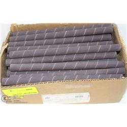 LOT OF 40 ROLLS OF 100 GRIT 1/2" SANDING ROLLS