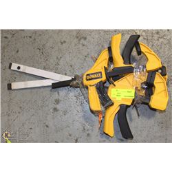 LOT OF 3 DEWALT EASY CLAMPS