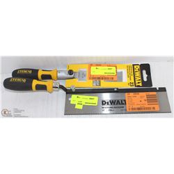 PAIR OF DEWALT FLUSH-CUT DRYWALL SAWS