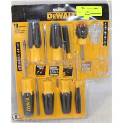 INCOMPLETE SET OF DEWALT SCREWDRIVERS