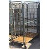 Image 1 : ROLLING METAL CAGE WITH DOORS
