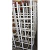 Image 1 : LOT OF 3 BIN-WAREHOUSE WHITE-PLASTIC RACKS