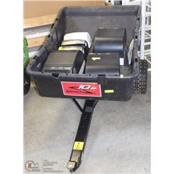 BRINLY 10 CU.FT. TOW-ALONG PLASTIC TRAILER