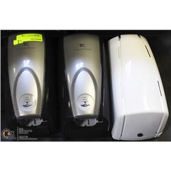 LOT OF 3 COMMERCIAL HAND-CARE AUTO-DISPENSERS