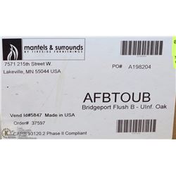 NEW BRIDGEPORT UNFINNISHED OAK MANTEL