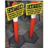 Image 1 : 44" HI VIS CAUTION PYLON