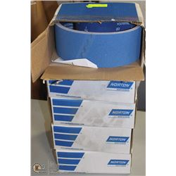 LOT OF 50 NORTON 80 GRIT 4" SANDING BELTS