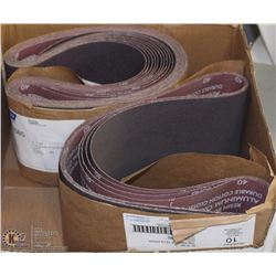 APPROX 50 NORTON 6"X48" GRIT 40 SAND BELTS